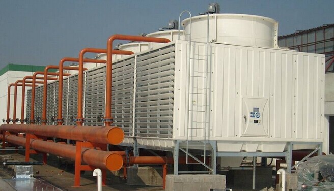 方形（xíng）冷卻塔施（shī）工現場圖片